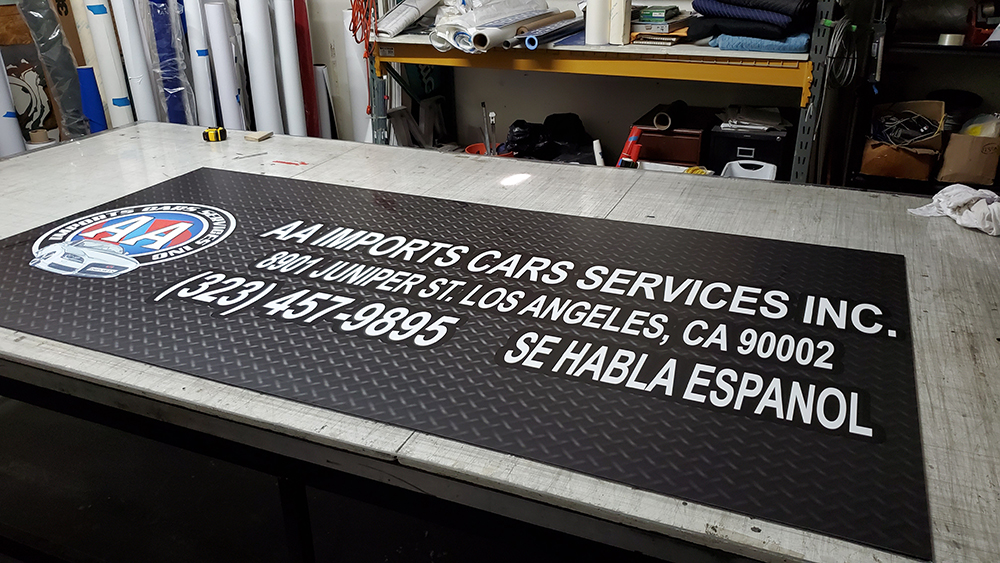 Morales signs Graphics dibond panel 1