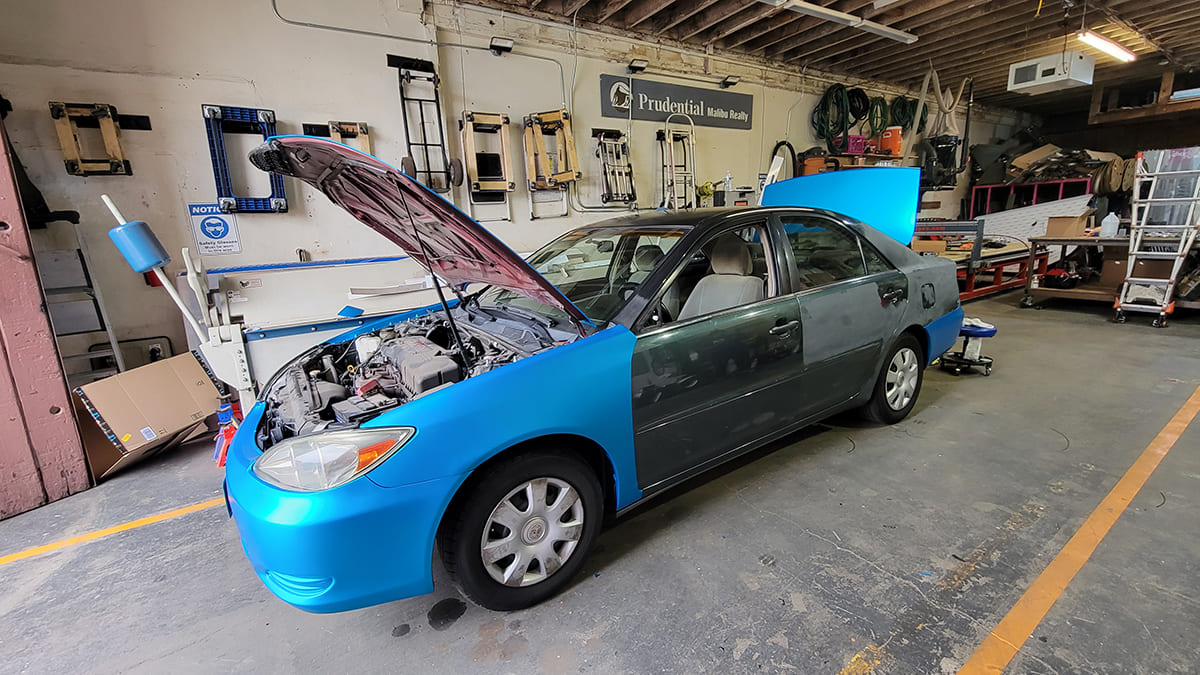 2000 Toyota getting a full wrap, Light blue  
